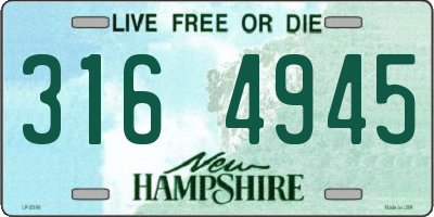 NH license plate 3164945