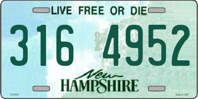 NH license plate 3164952