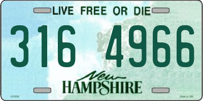 NH license plate 3164966
