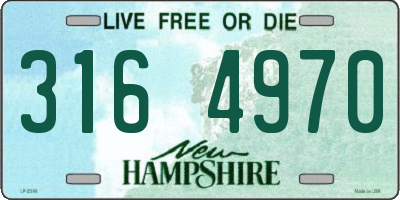 NH license plate 3164970