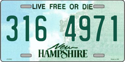 NH license plate 3164971