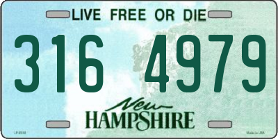 NH license plate 3164979