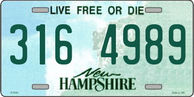 NH license plate 3164989