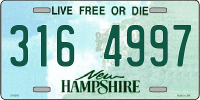 NH license plate 3164997