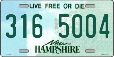 NH license plate 3165004