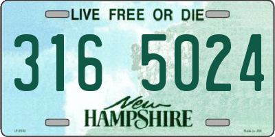 NH license plate 3165024