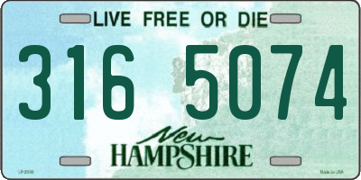 NH license plate 3165074