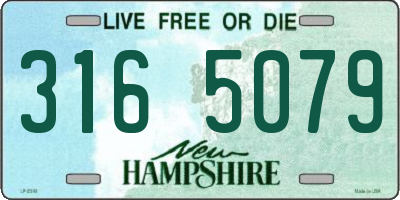 NH license plate 3165079