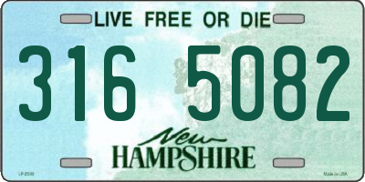 NH license plate 3165082