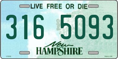NH license plate 3165093