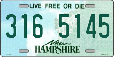 NH license plate 3165145