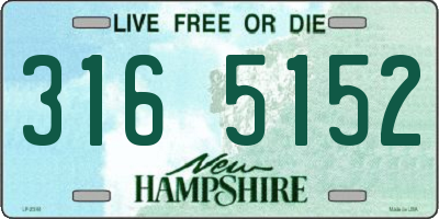NH license plate 3165152