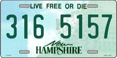NH license plate 3165157