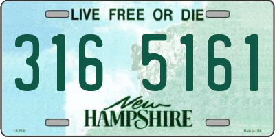 NH license plate 3165161