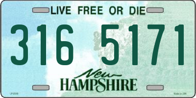 NH license plate 3165171