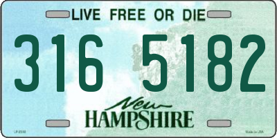 NH license plate 3165182