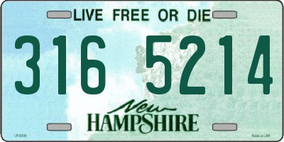 NH license plate 3165214