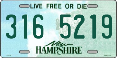 NH license plate 3165219