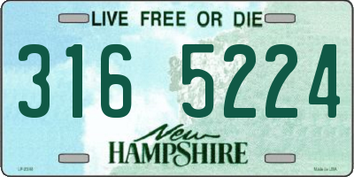 NH license plate 3165224