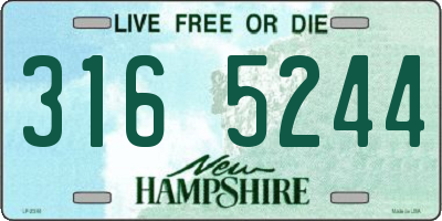 NH license plate 3165244