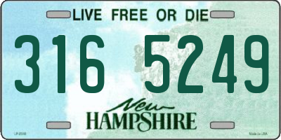 NH license plate 3165249
