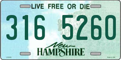 NH license plate 3165260