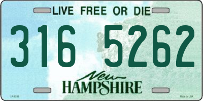 NH license plate 3165262