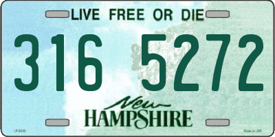 NH license plate 3165272