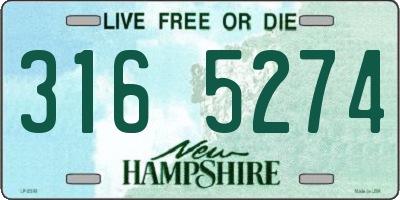 NH license plate 3165274