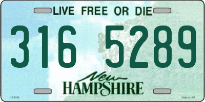 NH license plate 3165289