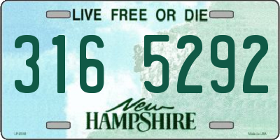 NH license plate 3165292