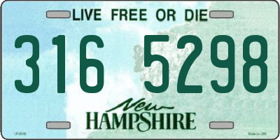 NH license plate 3165298