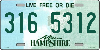 NH license plate 3165312
