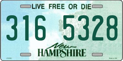 NH license plate 3165328