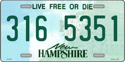 NH license plate 3165351