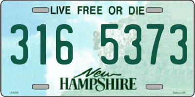 NH license plate 3165373