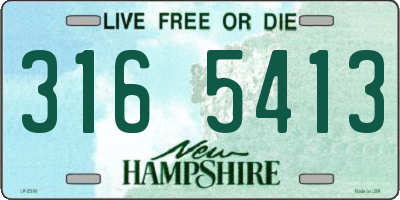 NH license plate 3165413