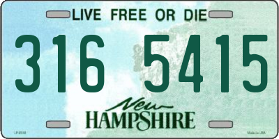 NH license plate 3165415