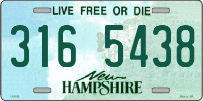 NH license plate 3165438