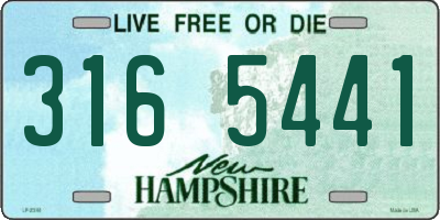 NH license plate 3165441