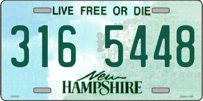 NH license plate 3165448