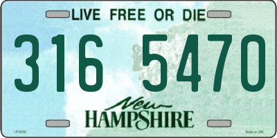 NH license plate 3165470