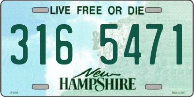 NH license plate 3165471