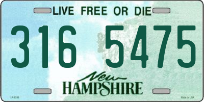 NH license plate 3165475