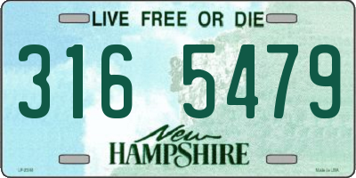 NH license plate 3165479