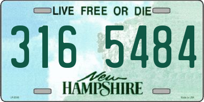 NH license plate 3165484