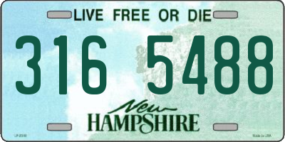 NH license plate 3165488