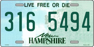 NH license plate 3165494