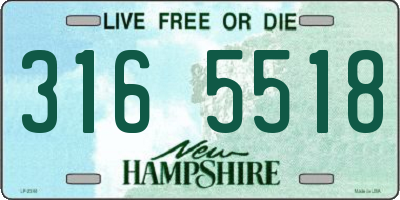 NH license plate 3165518