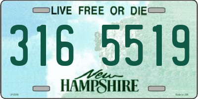 NH license plate 3165519
